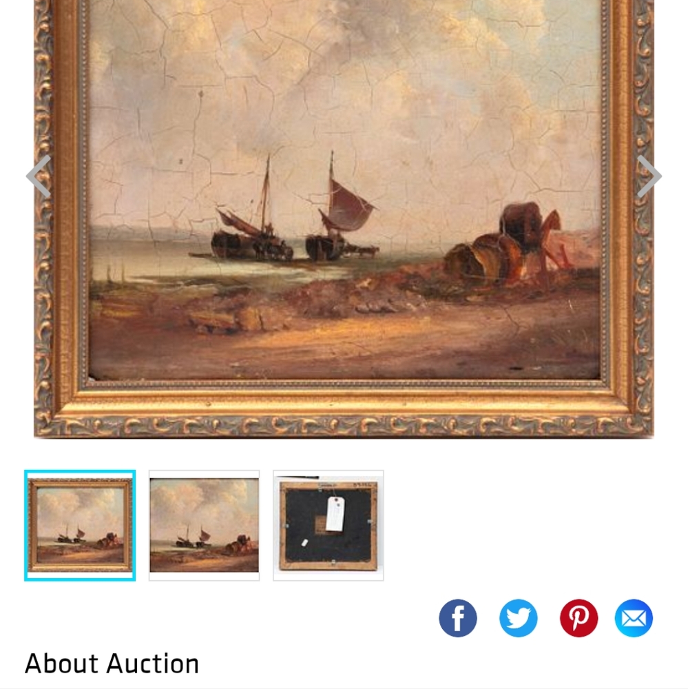 Old Master Painting original work of art "Bringing in the catch".